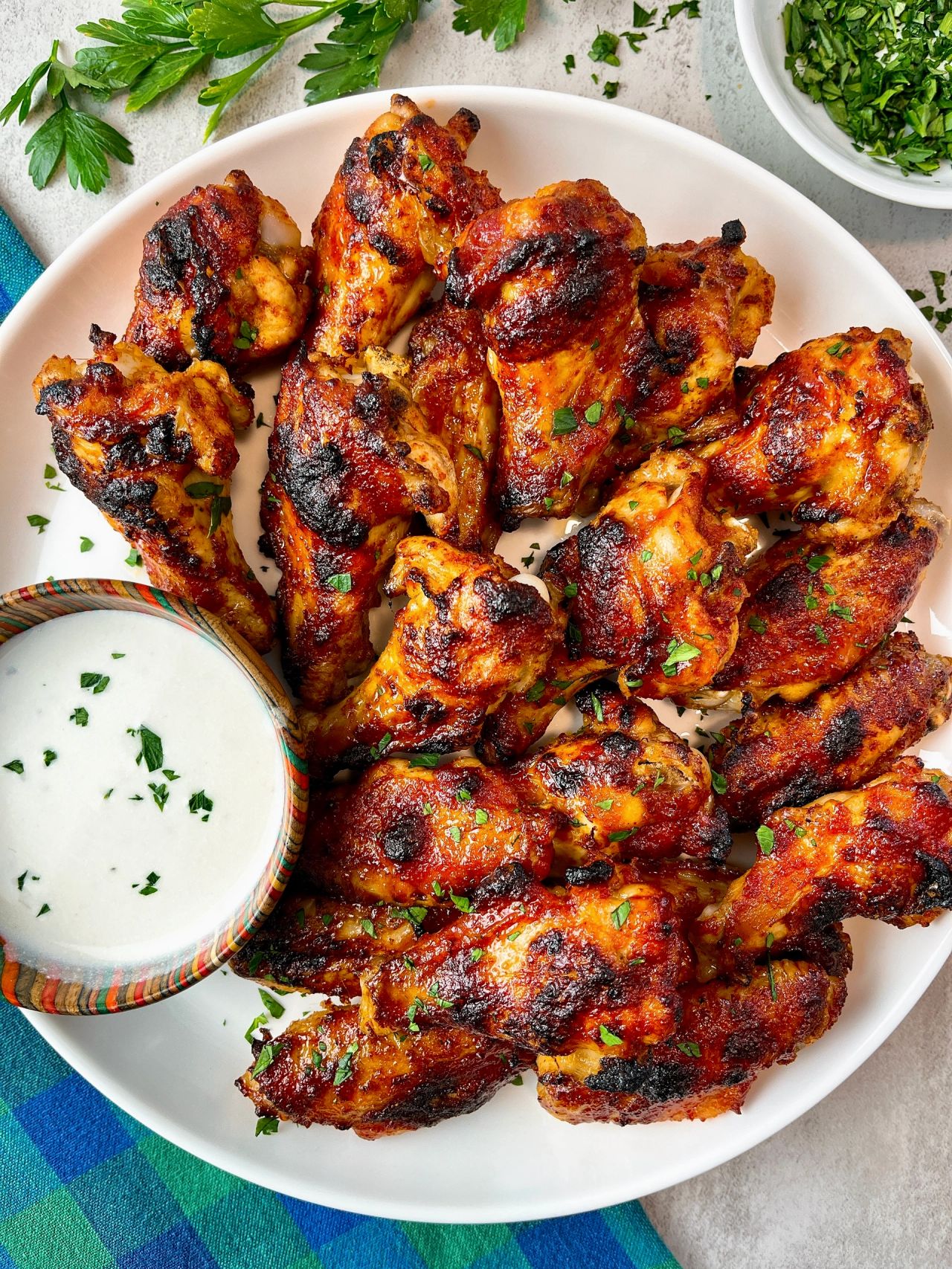 chicken wings on a plate