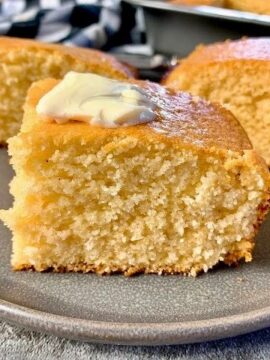 cornbread with butter