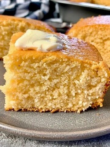cornbread with butter