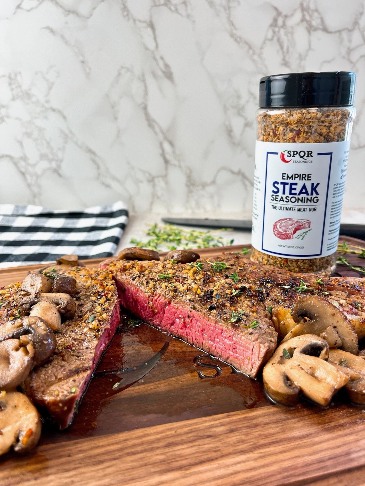 steak with mushrooms