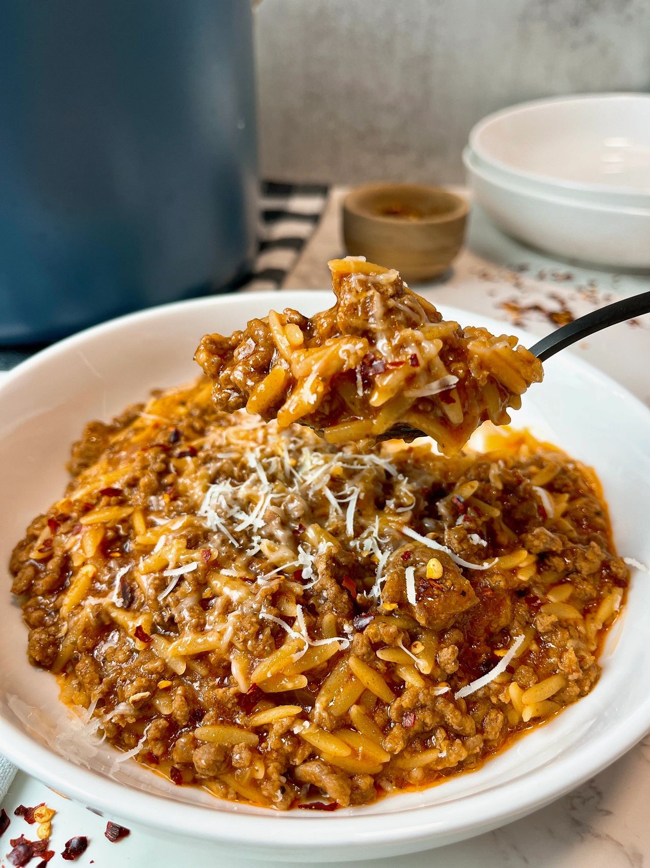 beef and orzo