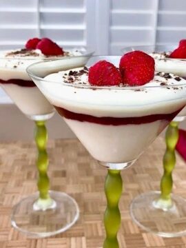 white chocolate mousse