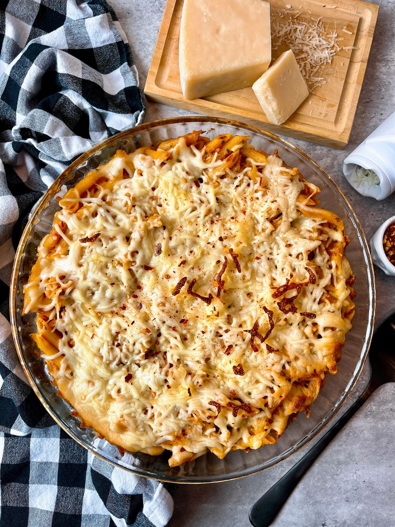 spicy baked penne