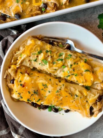 green chicken enchiladas