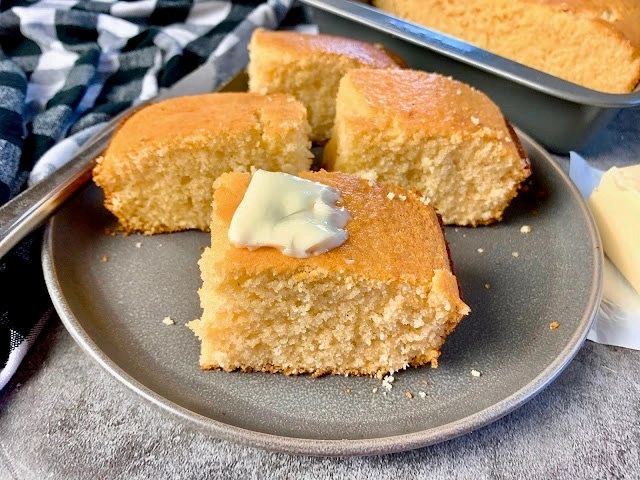 cornbread with butter