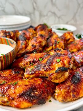 chicken wings on a plate
