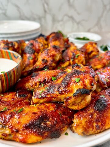 chicken wings on a plate