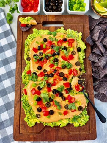 avocado nacho board