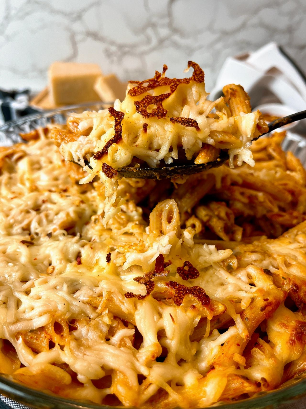 spicy baked penne