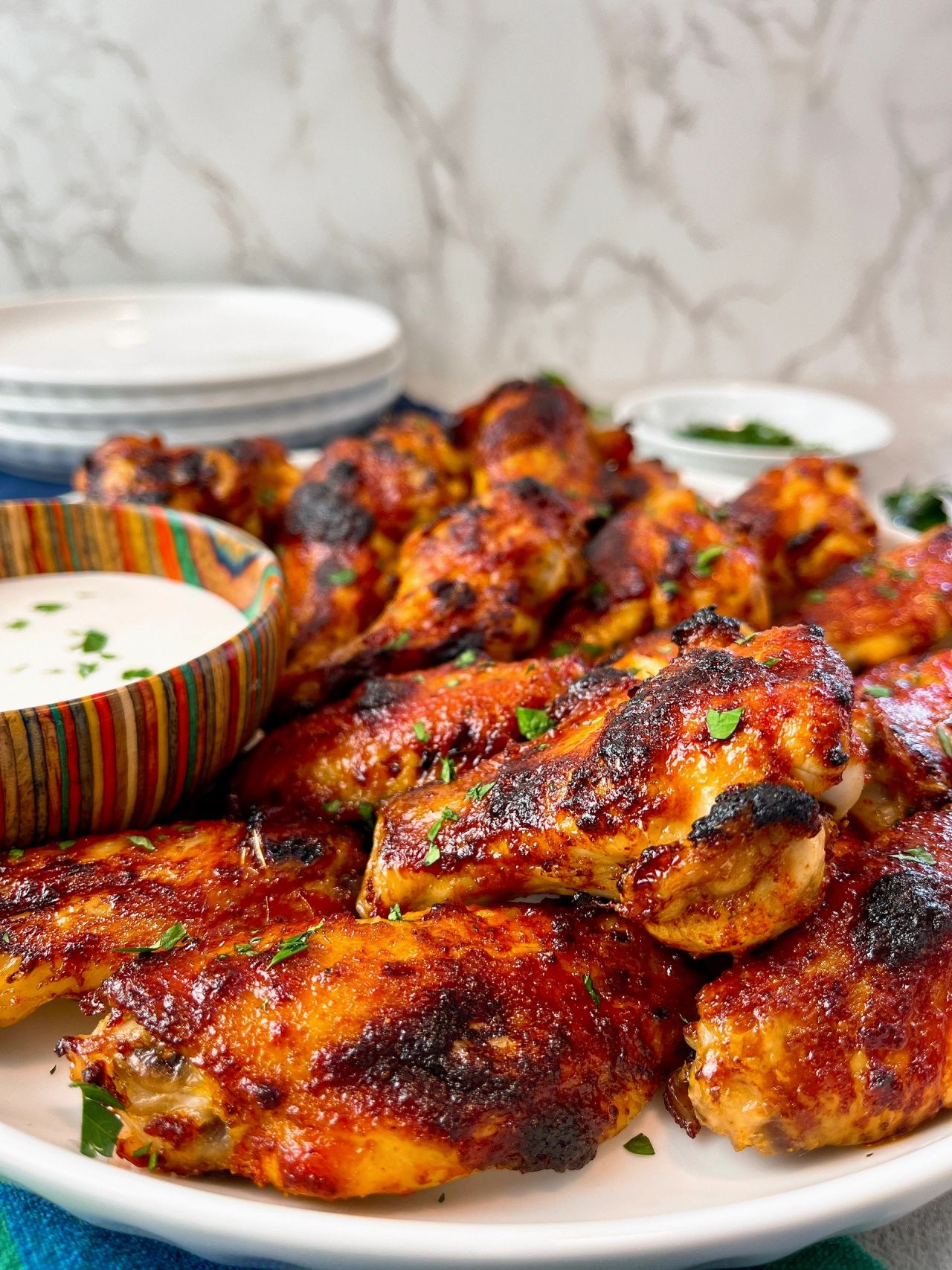 chicken wings on a plate
