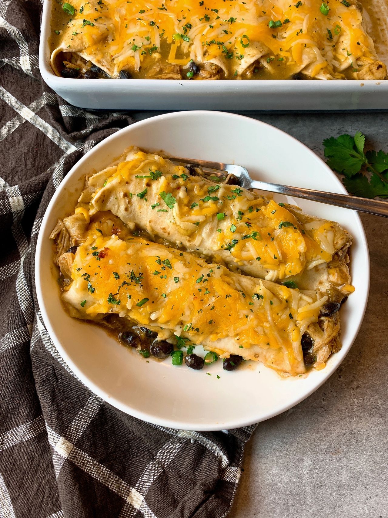 Green Chicken Enchiladas 