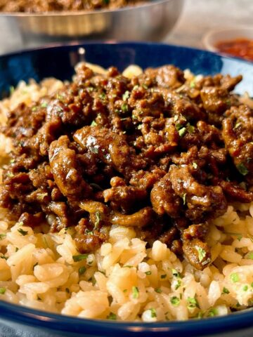 spicy ground beef teriyaki