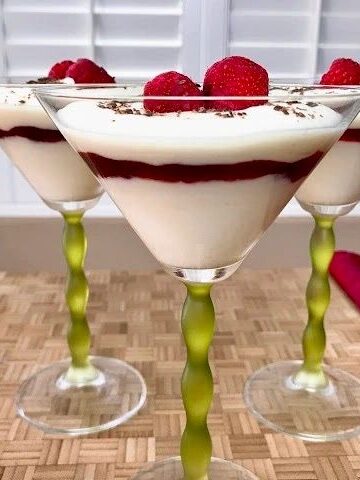 white chocolate mousse