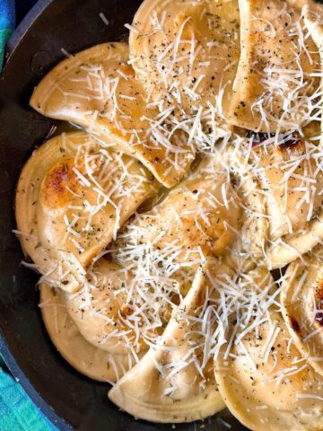 pierogies with marsala wine and cheese