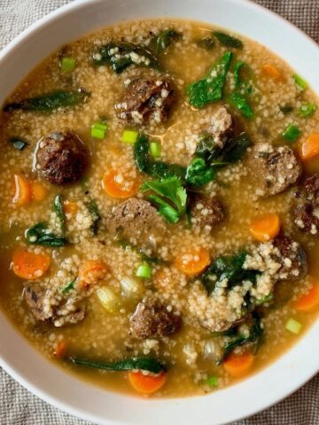 moroccan meatball soup