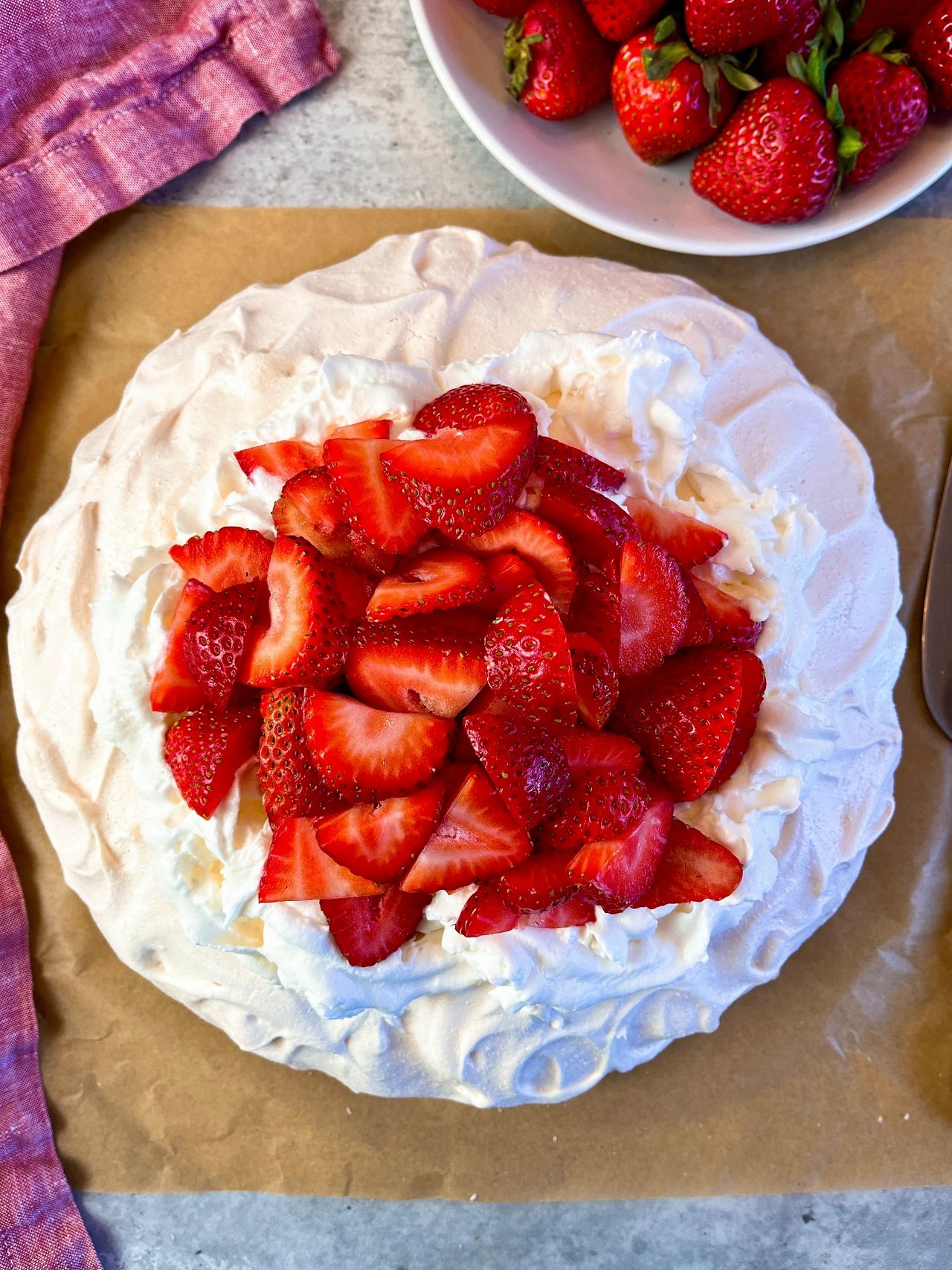 Strawberry Pavlova