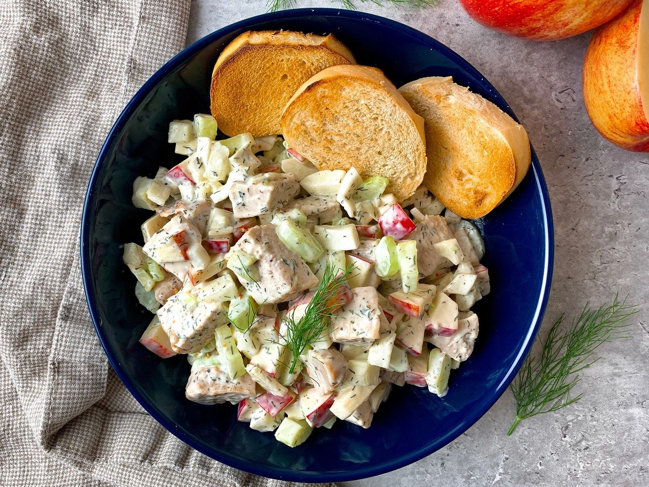 Chicken and Apple Salad with Fennel Chicken and Apple Salad with Fennel