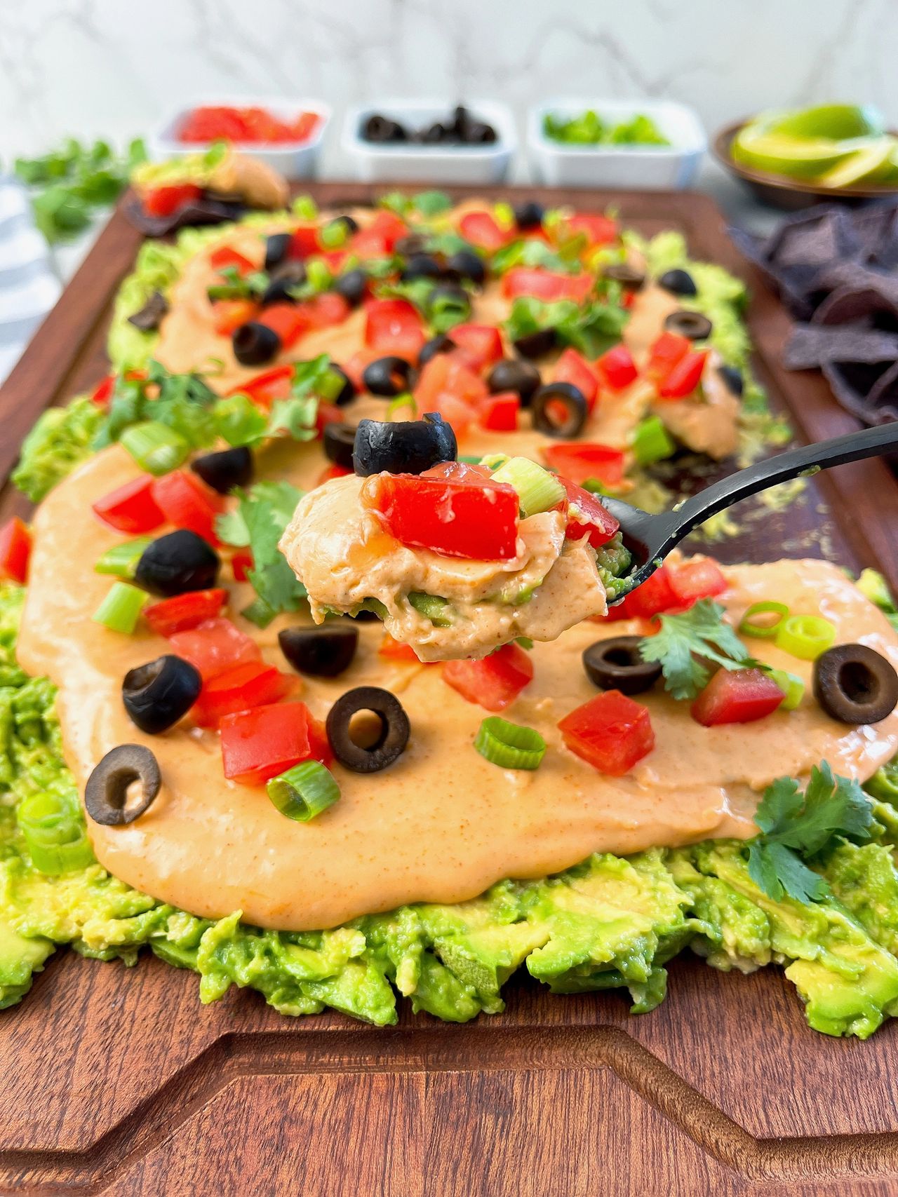 avocado nacho board