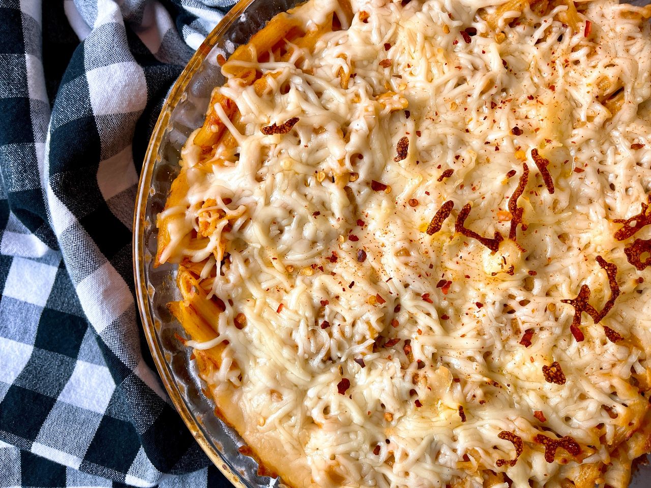 spicy baked penne