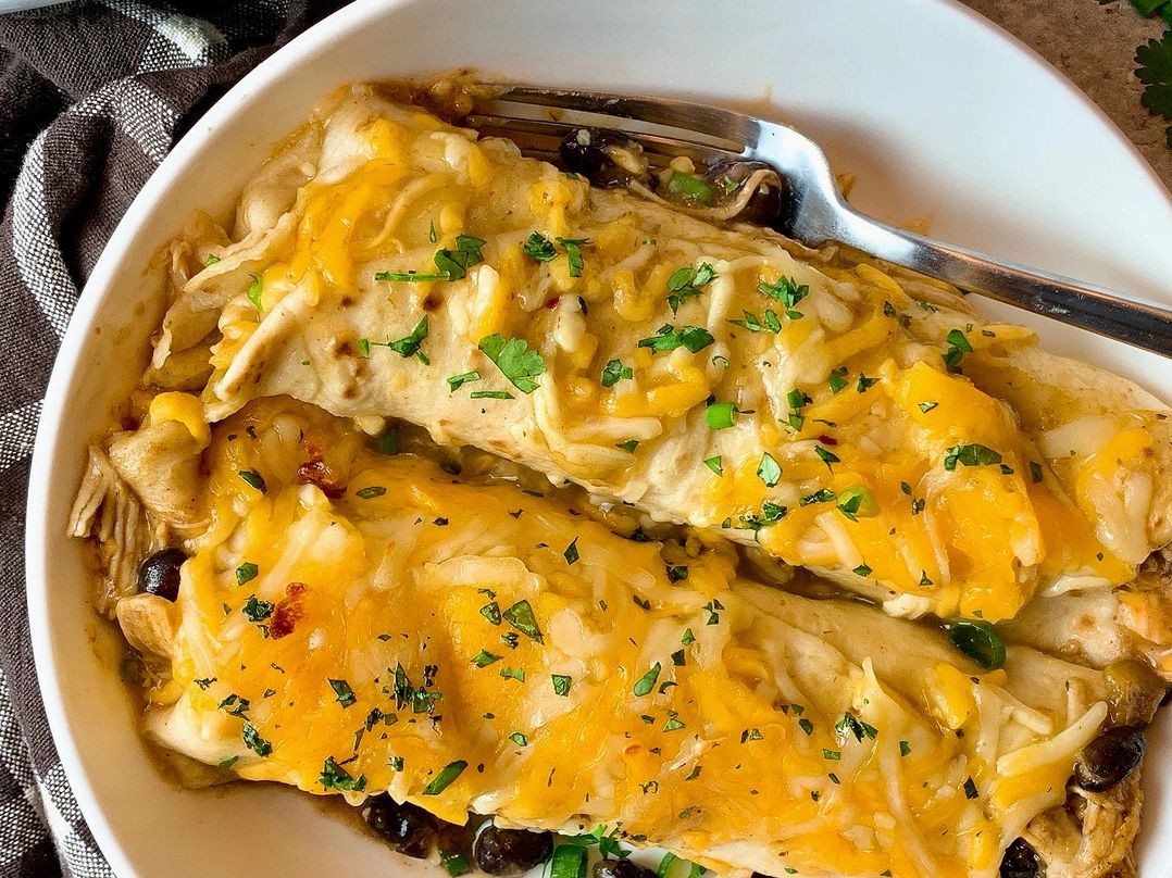 green chicken enchiladas