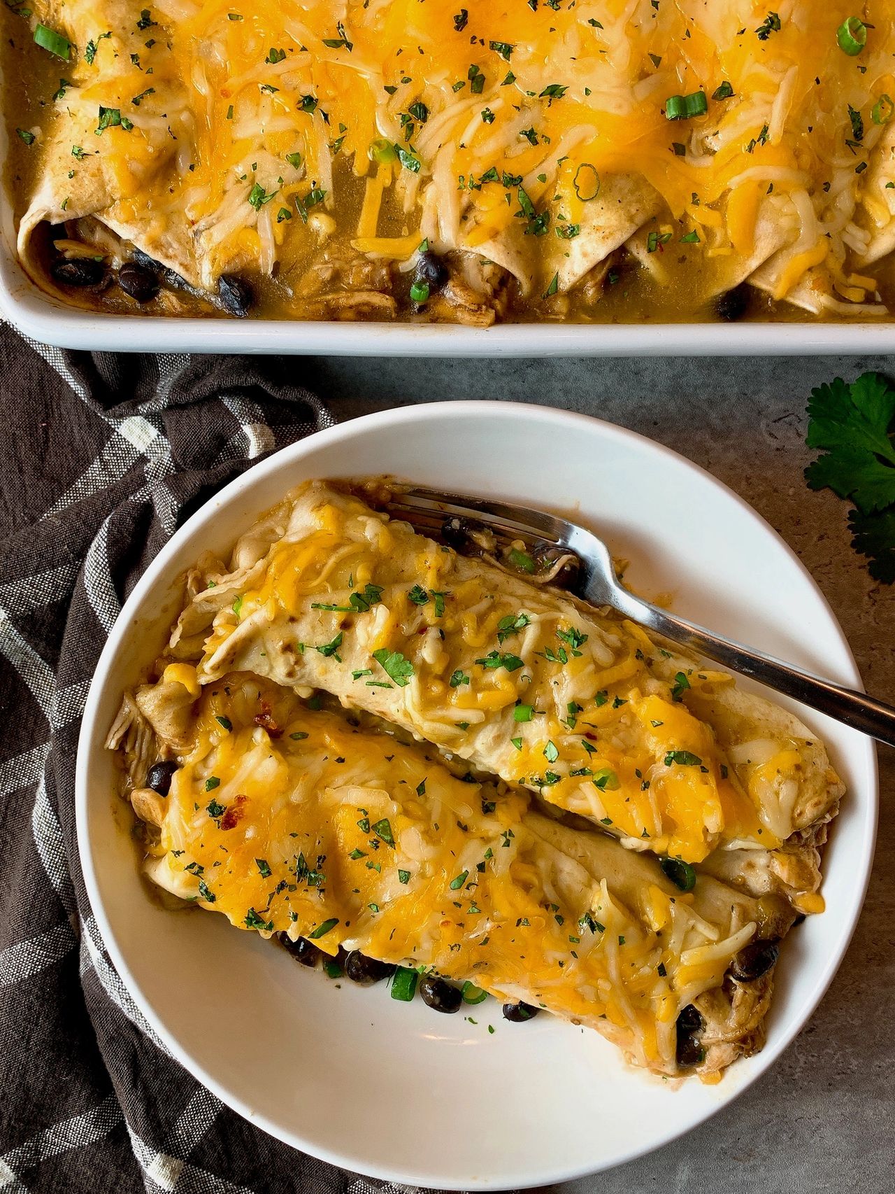 green chicken enchiladas