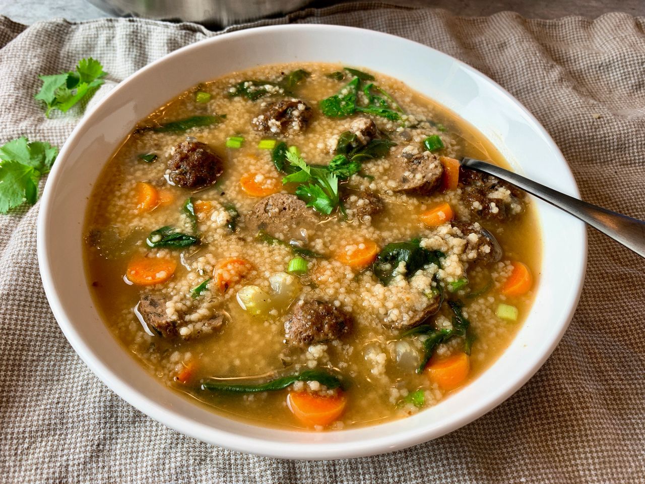 moroccan meatball soup