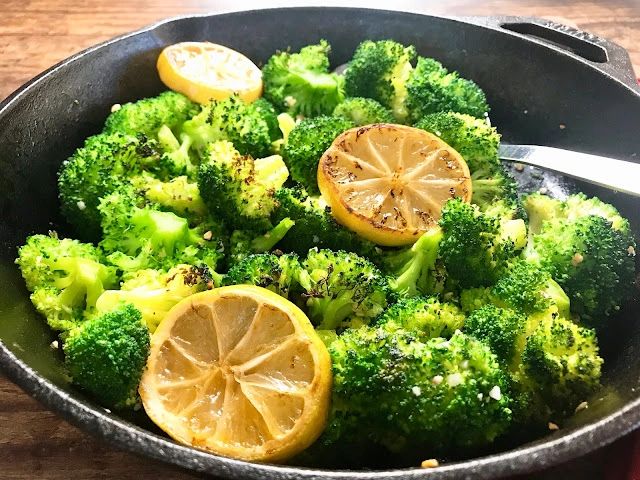roasted broccoli with lemon