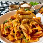 pasta with tomato sauce and cheese
