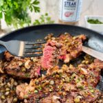 steaks with capers and shallots