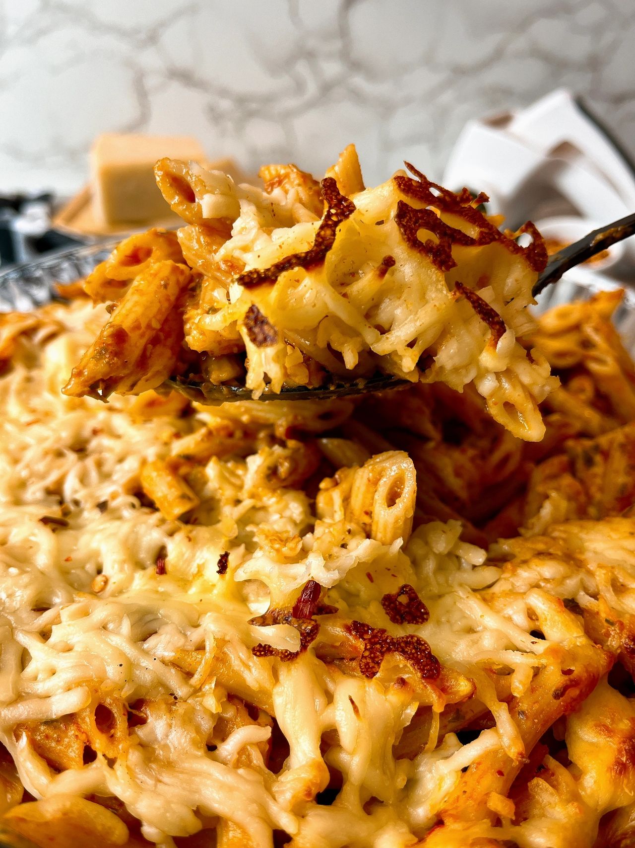 spicy baked penne