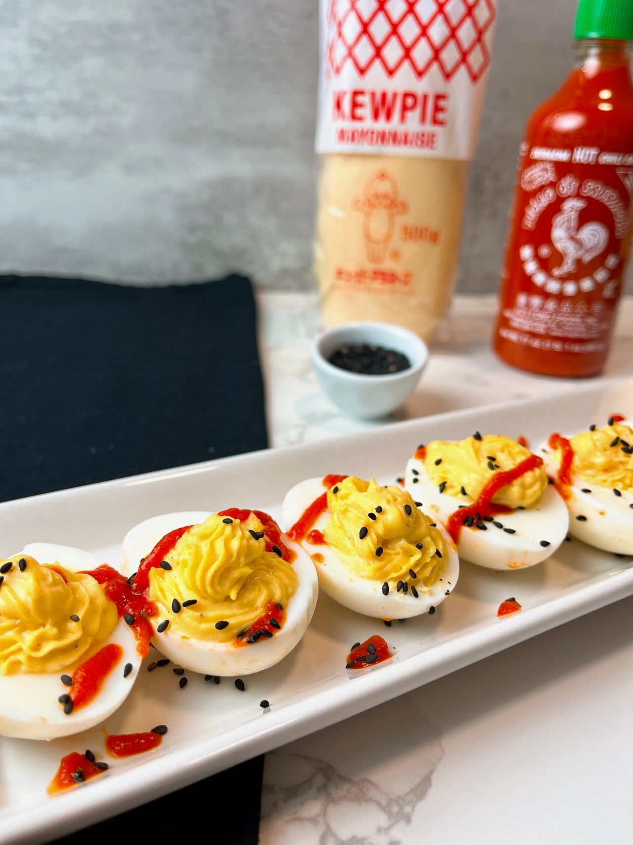 kewpie deviled eggs