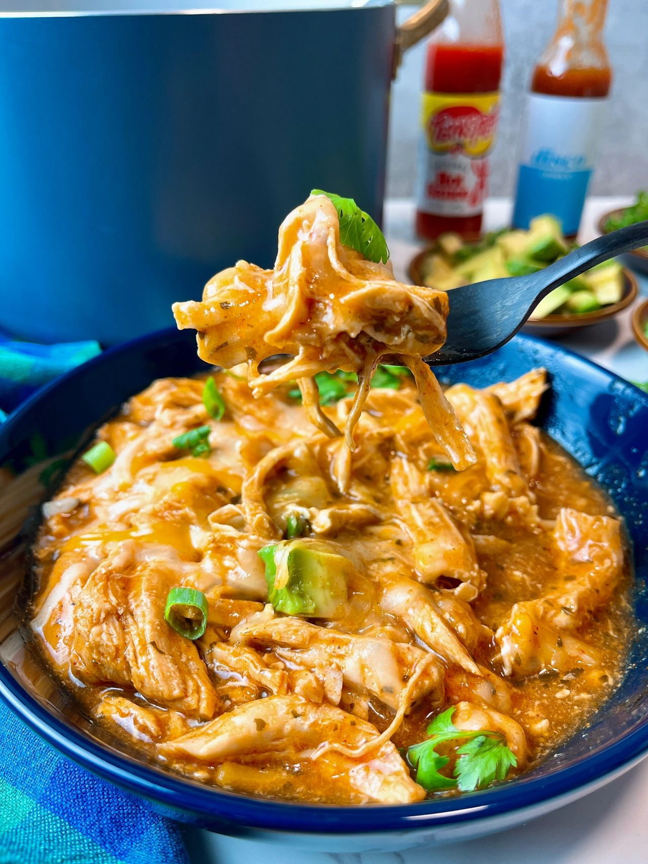 pulled enchilada chicken