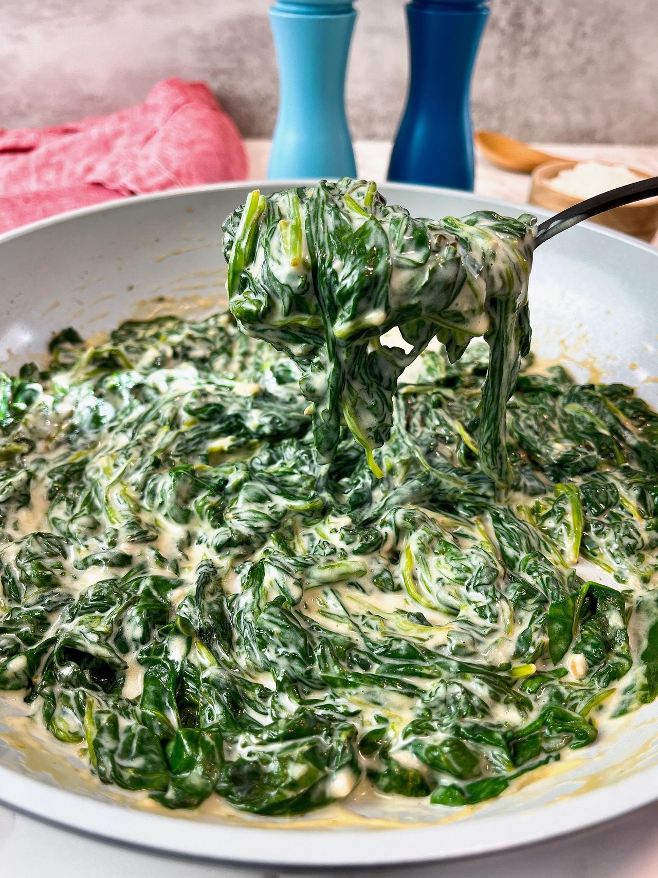 creamed spinach