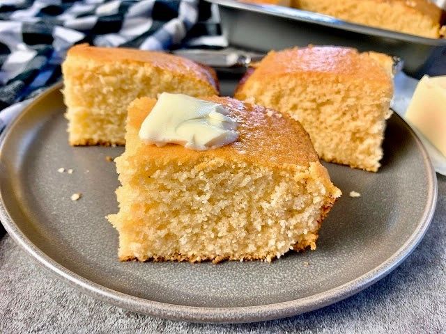 cornbread with butter