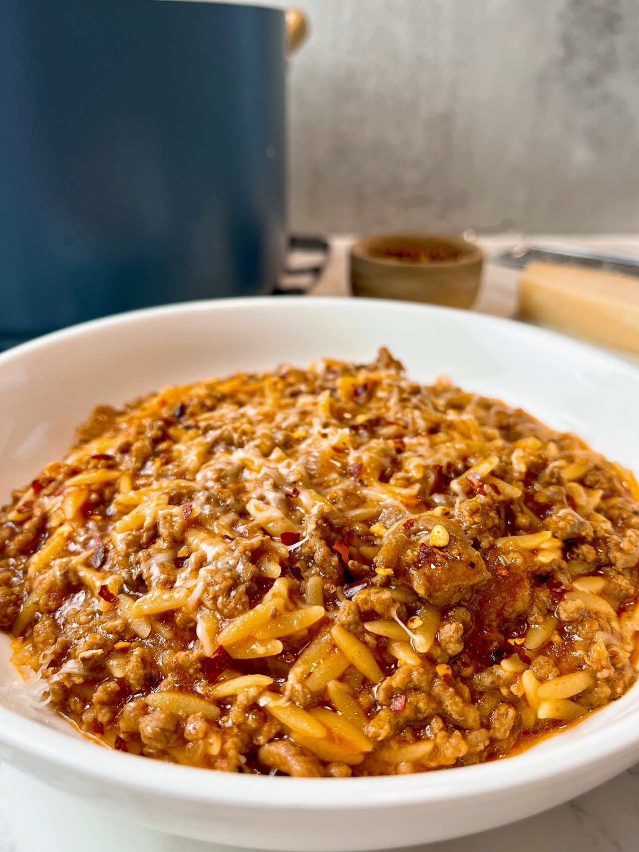 beef and orzo