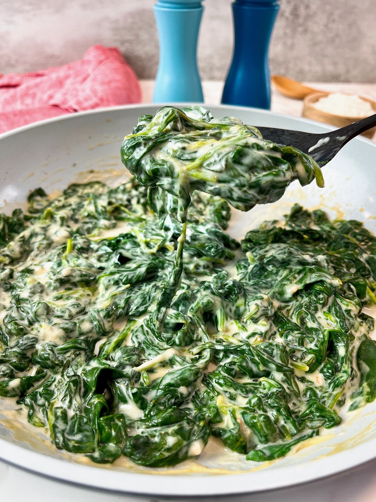 creamed spinach
