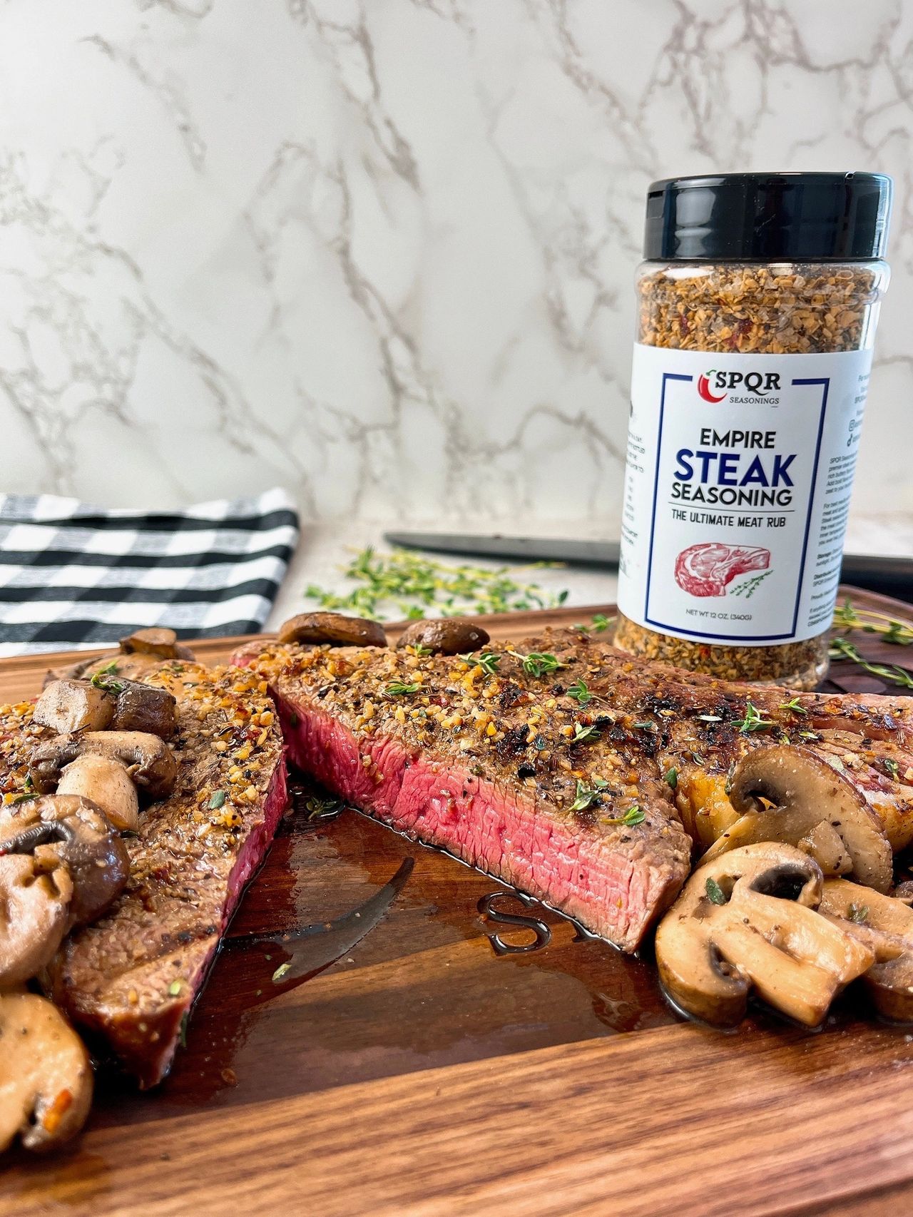 steak with mushrooms