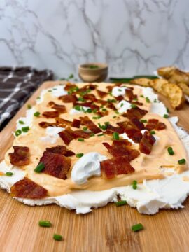 loaded potato skin board