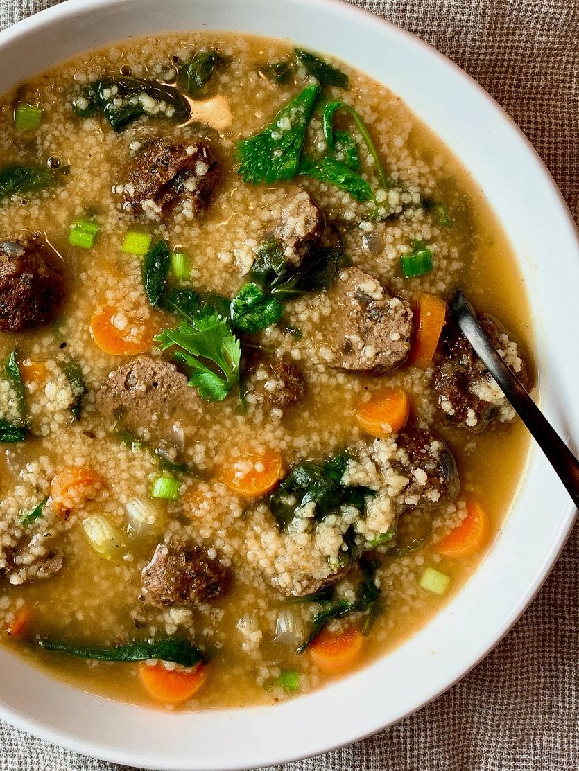 moroccan meatball soup