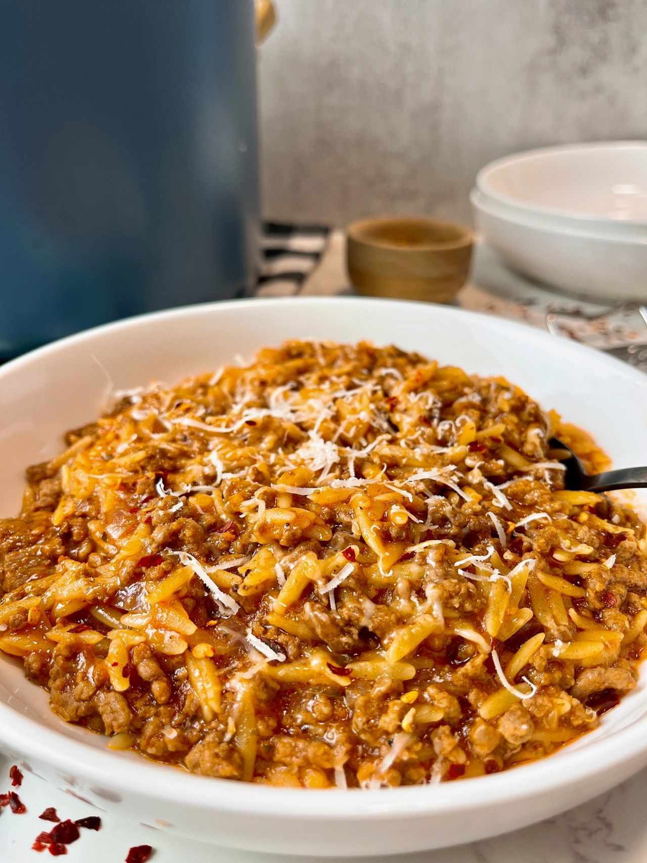 beef and orzo
