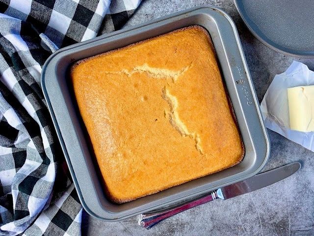 cornbread with butter