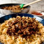 spicy ground beef teriyaki