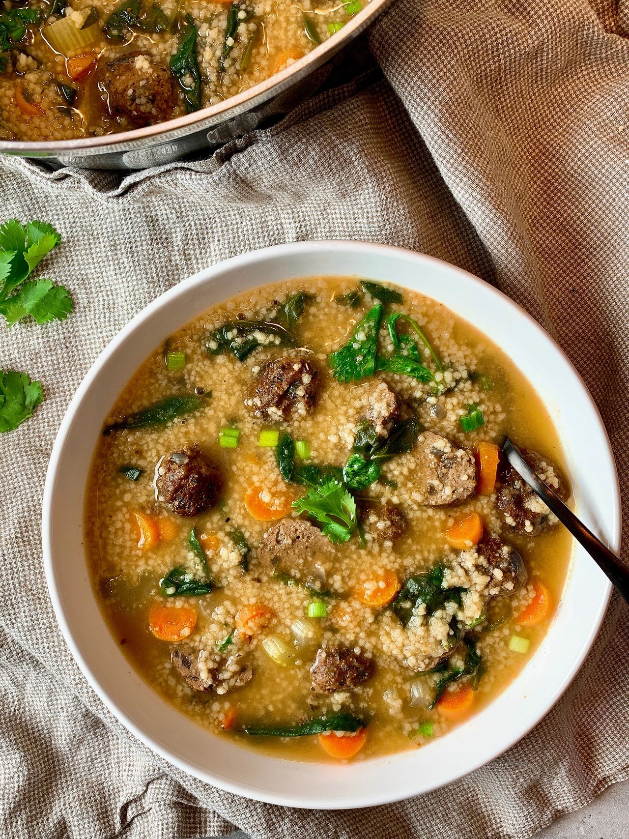 moroccan meatball soup