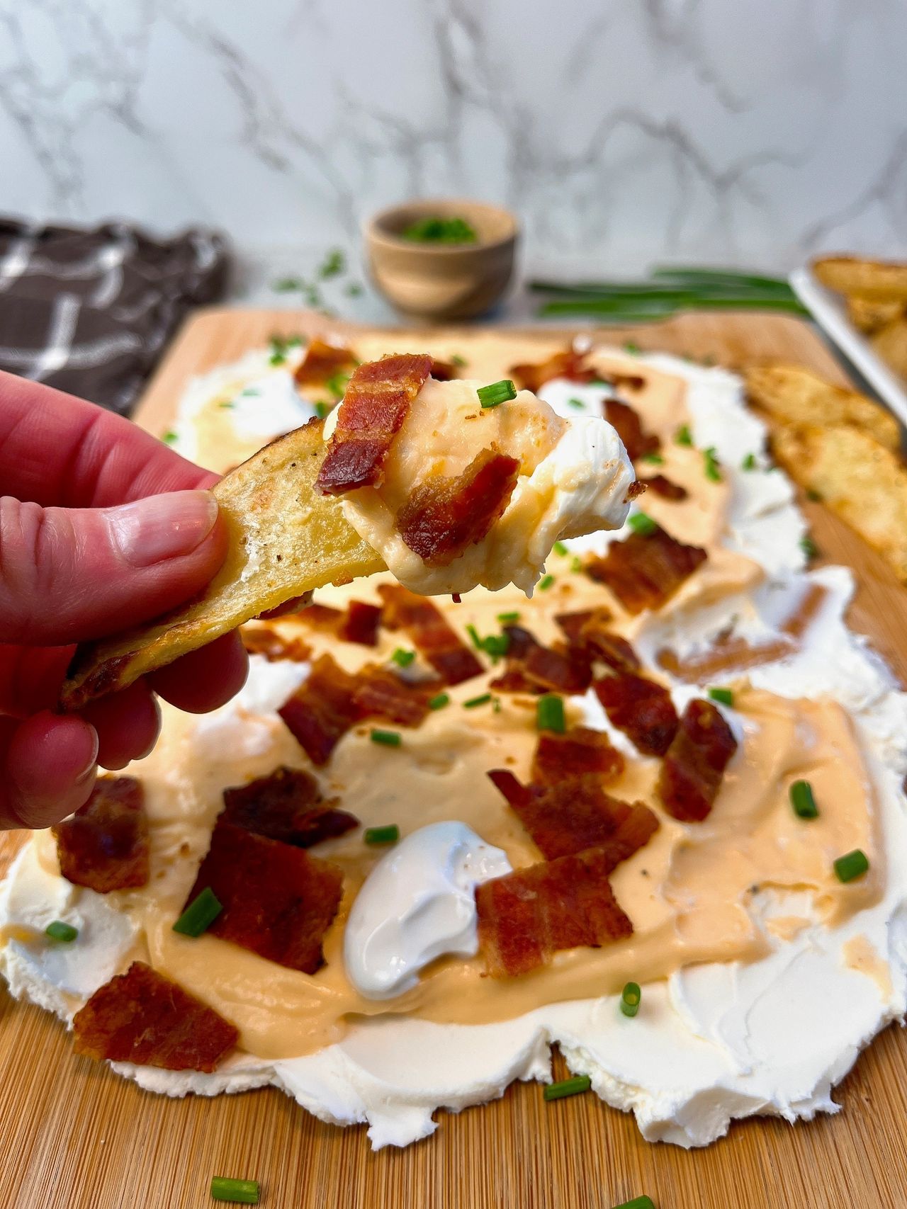 loaded potato skin board