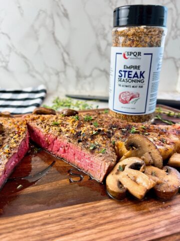 steak with mushrooms