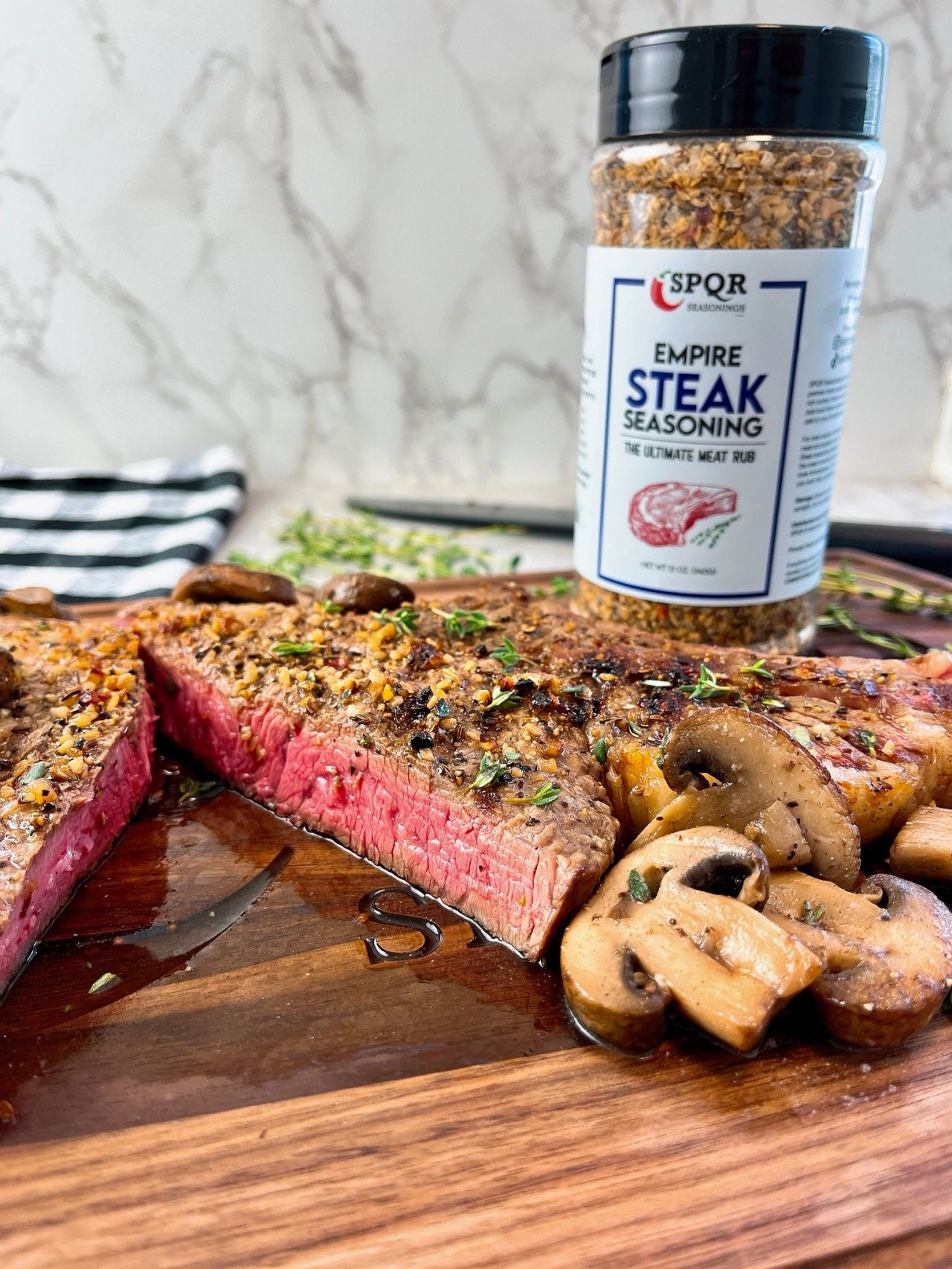 steak with mushrooms