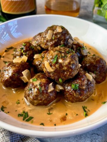 Meatballs with Marsala Cream Sauce
