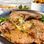 Minute Steaks with Pesto Butter