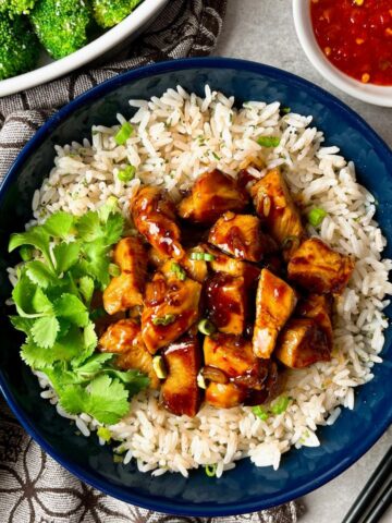 asian chicken bowls