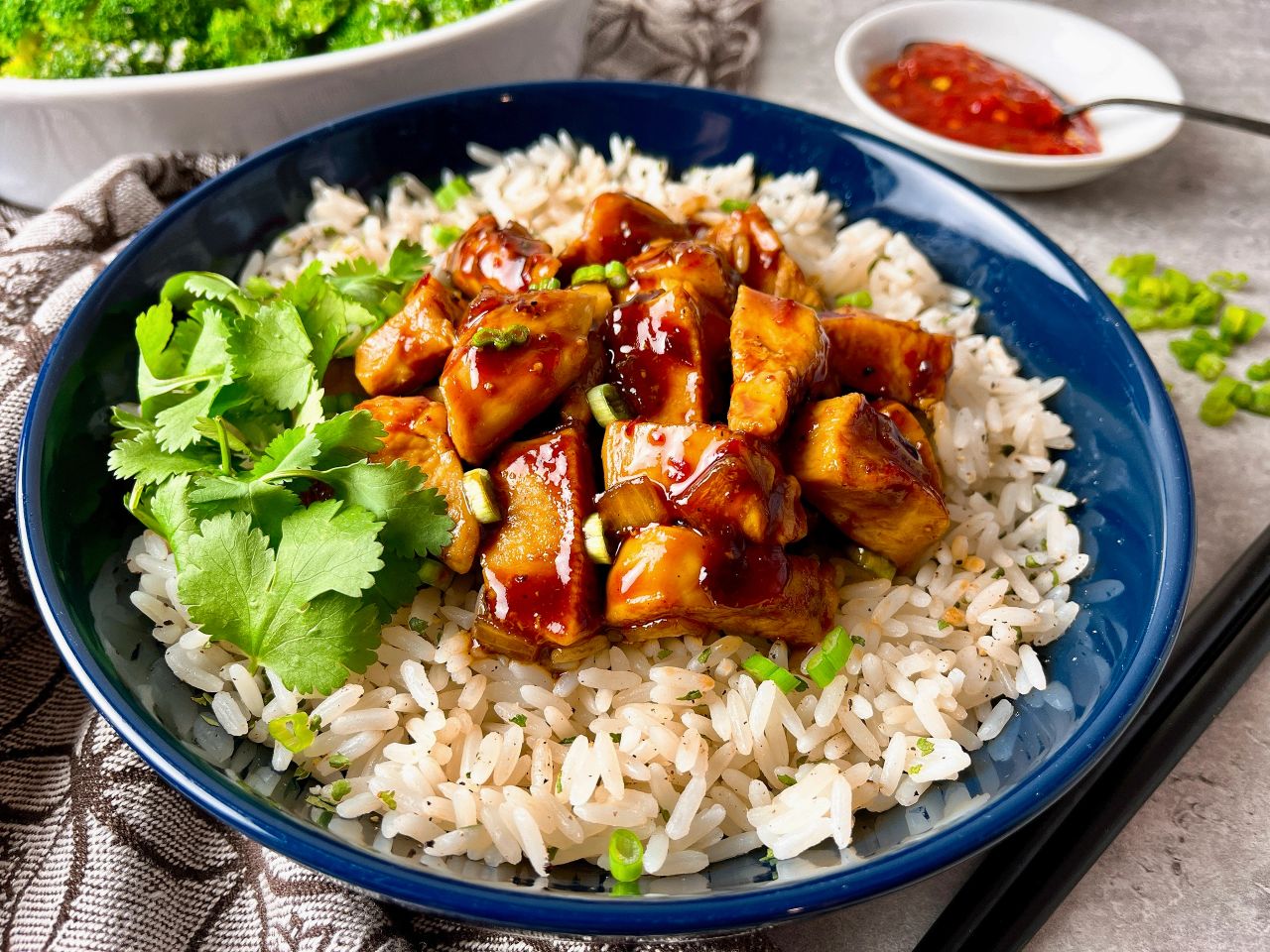 asian chicken bowls